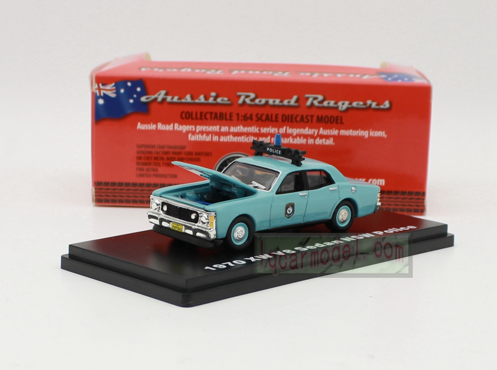 1/64 FORD FALCON 1970 XW V8 SEDAN NSW POLICE Aussie Road Ragers CC152 Car Model Diecast