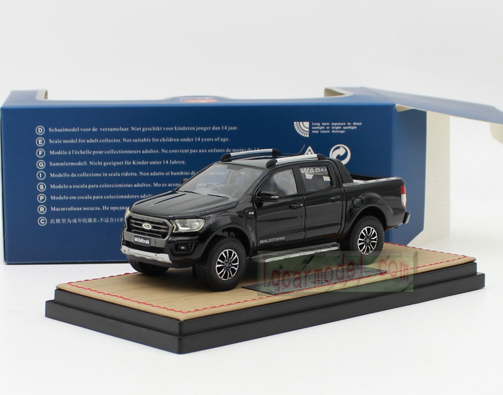 1/43 MK TRAX 2019 FORD RANGER WILDTRAK Limited 99PCS Resin Model Black