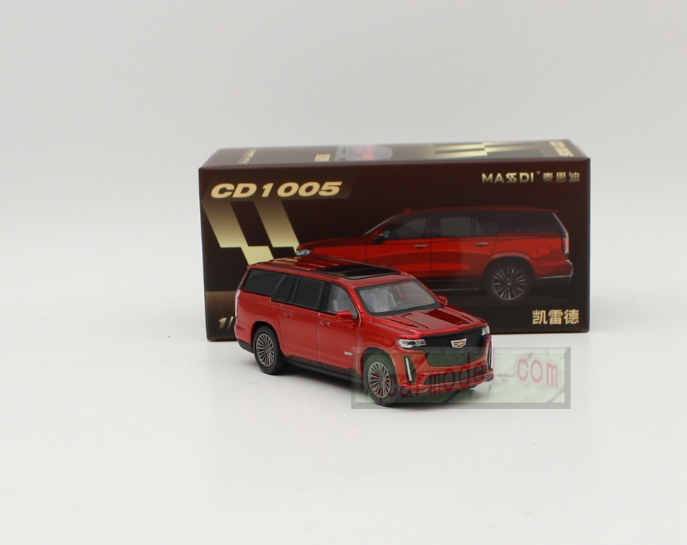 1/64 Masdi Cadillac Escalade SUV Sports Metal Car Model Diecast Red color