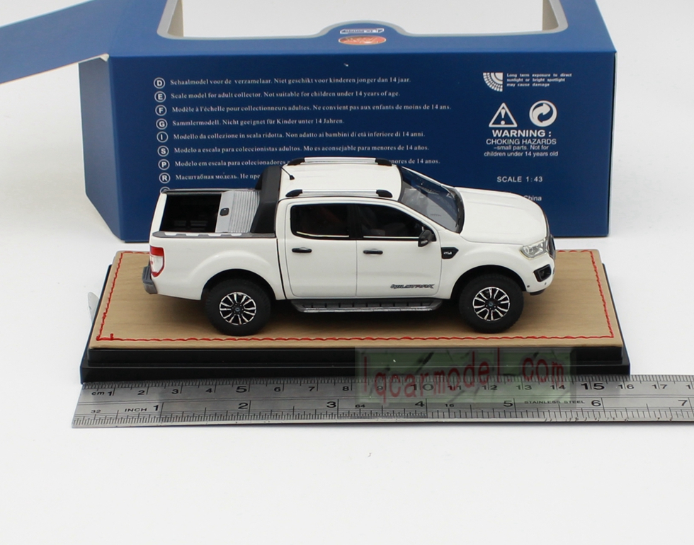1/43 MK TRAX 2019 FORD RANGER WILDTRAK Limited 99PCS Resin Model White