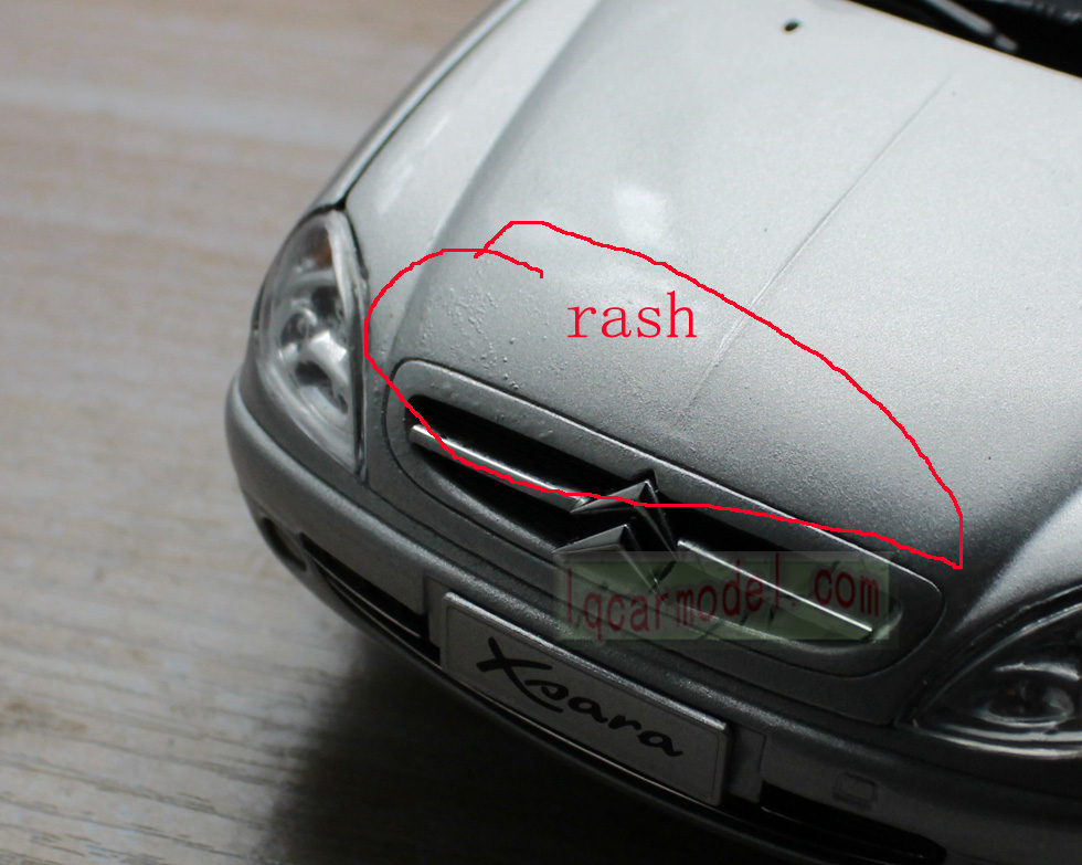 1/18 Citroen Xsara Silver color Diecast Model Old model