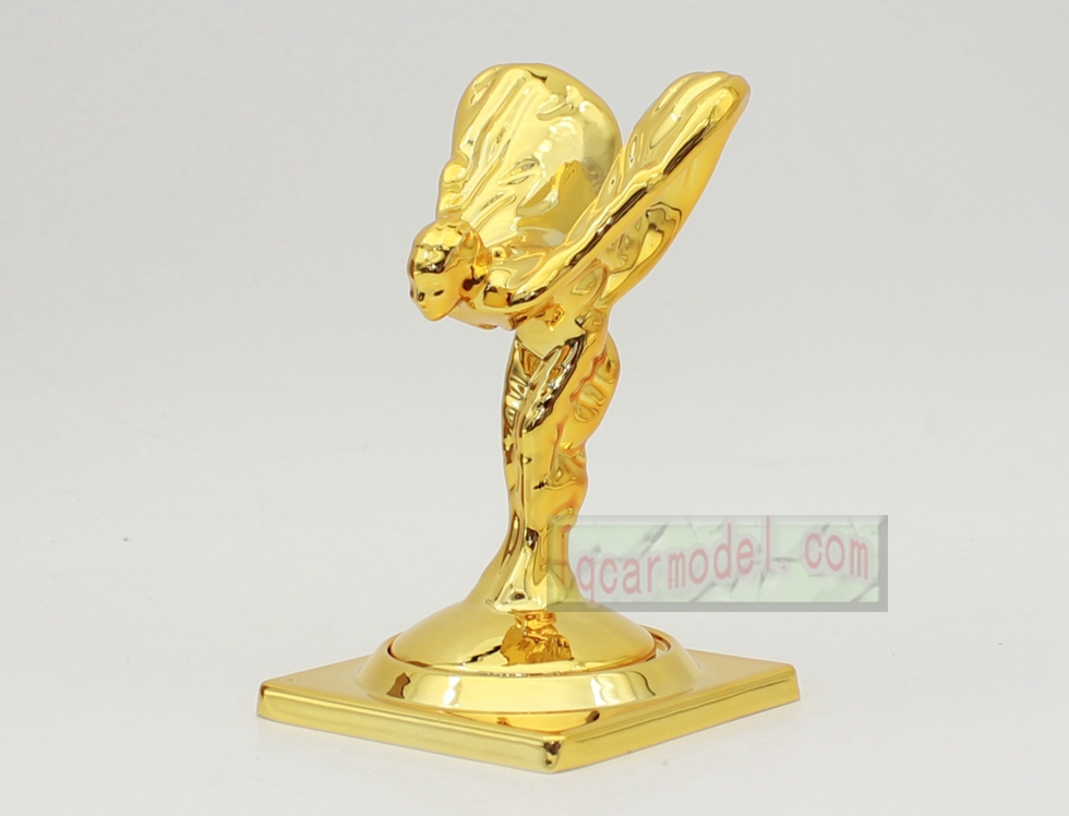 Rolls Royce Ornament Mascot RR Resin Metal Model Decorations gold color