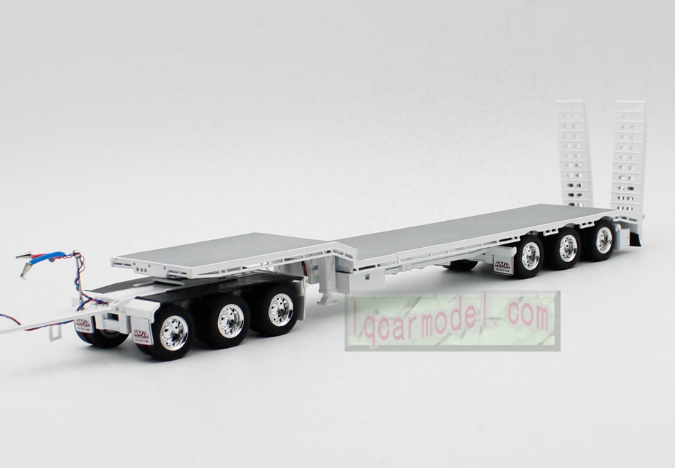 1/50 Iconic Replicas 45' EXTENDABLE DROPDECK Drop Deck Trailer Diecast White
