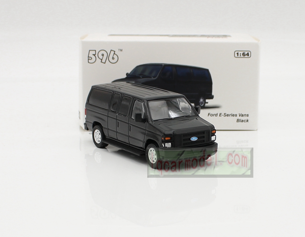 1/ 64 Scale Ford E-Series Vans black Car model Diecast 