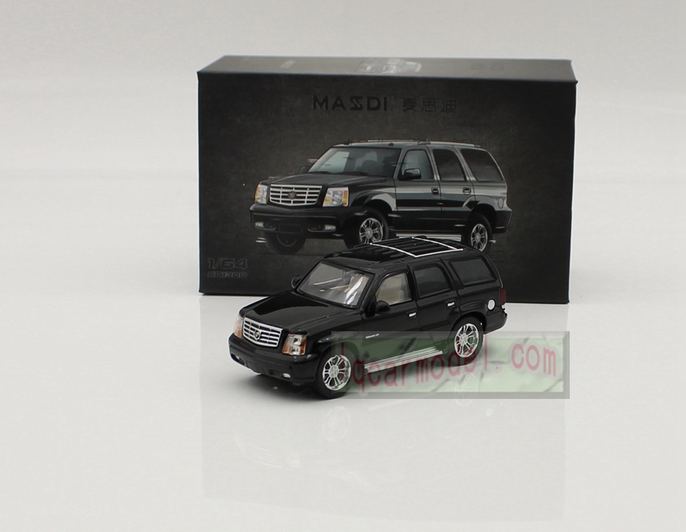 1/ 64 Masdi Cadillac 2005 Escalade SUV Metal Car Model Diecast Black
