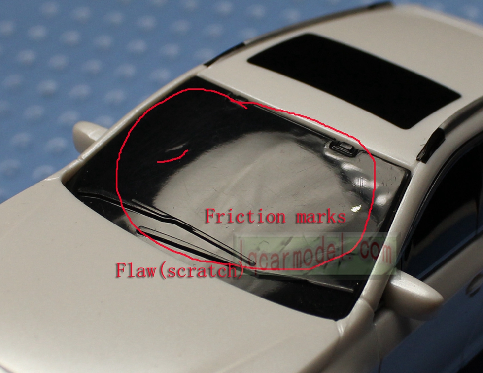 1/40 Dealer version Subaru Outback Eyesight car toy Plastic White /No box  Flaw 