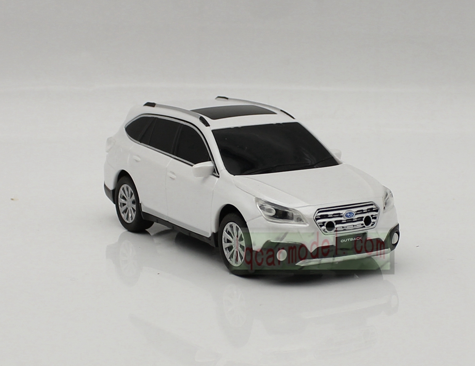 1/40 Dealer version Subaru Outback Eyesight car toy Plastic White /No box  Flaw 