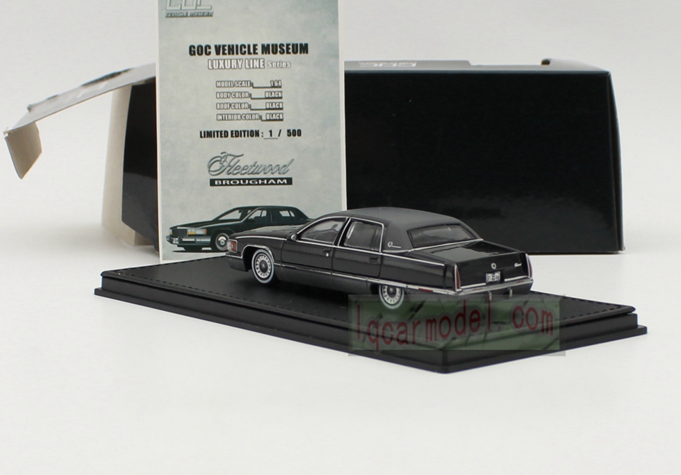 1/64 GOC 1993 Cadillac Fleetwood Brougham Car model Black&gray 