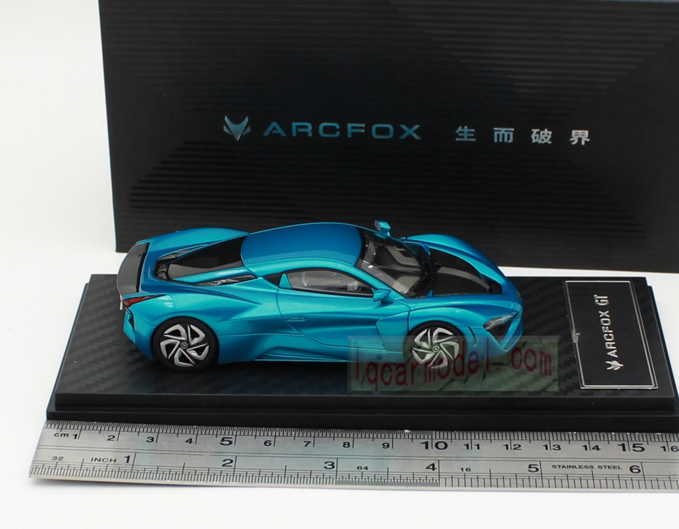 1/43 Scale ARCFOX-GT DIECAST Car model blue color