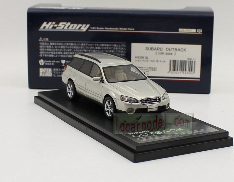 1/43 HI STORY SUBARU OUTBACK 3.0R 2004 HS339 GL Resin car model 