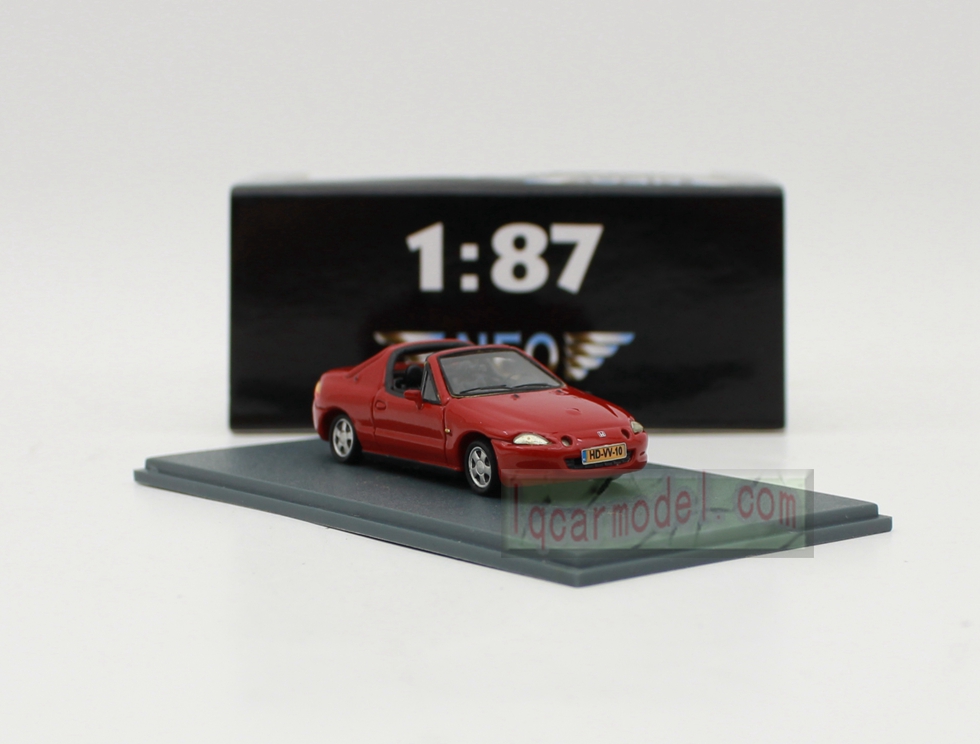 1/87 NEO HO Scale Resin car Model HONDA CRX Red color 