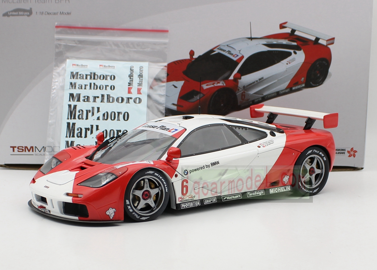 1/18 TSM Model 1996 McLaren F1 GTR #6 TEAM BPR Diecast car model