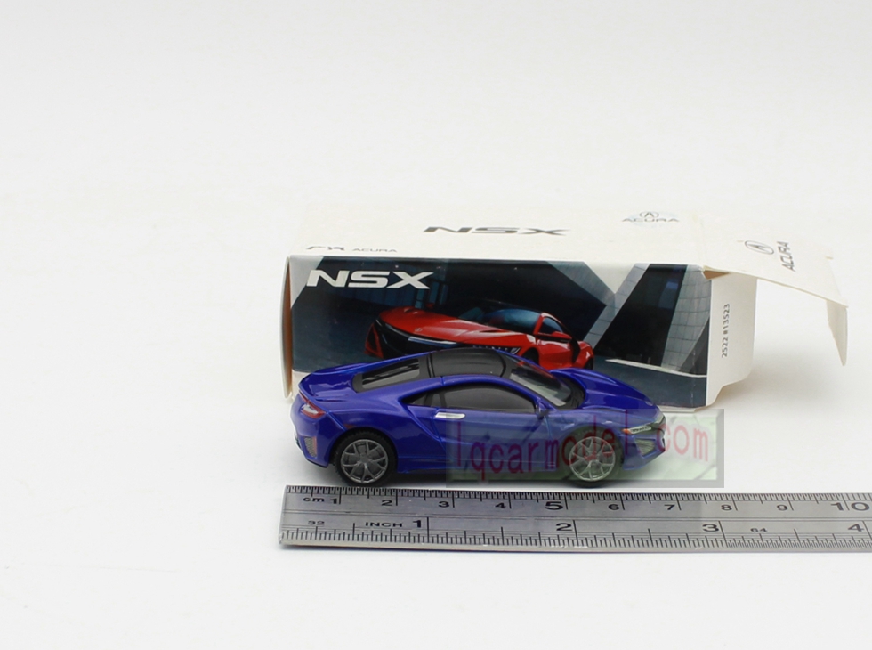 1/64 Scale Acura NSX Diecast Car Model Blue