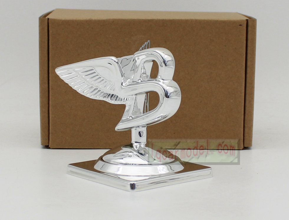 Bentley Flying 'B' Ornament Mascot Resin Metal Model Decorations Silver color 