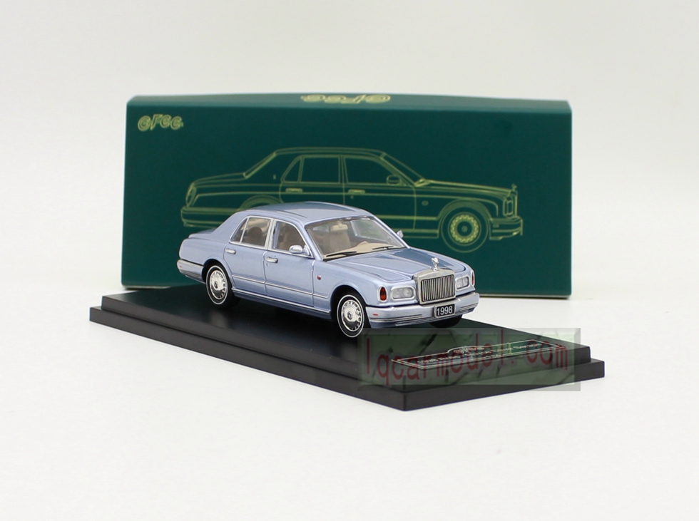 1/64 GFCC 1998 ROLLS ROYCE SILVER Seraph Metal Diecast Car model light blue