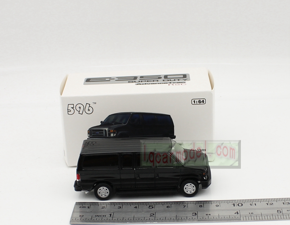 1/ 64 Scale Ford E-Series Vans black Car model Diecast 