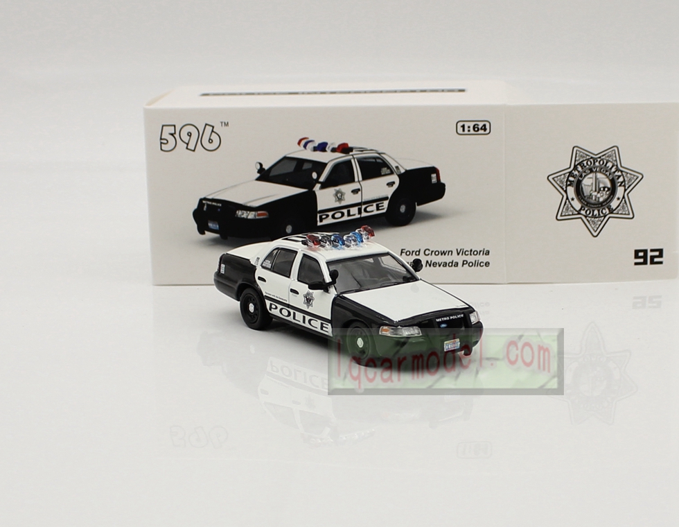 1/ 64 Scale Ford Crown Victoria Las Vegas Nevada Police Car model Diecast