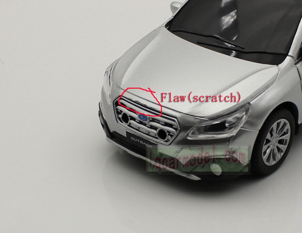 1/40 Dealer version Subaru Outback Eyesight car toy Plastic silver /No box  Flaw