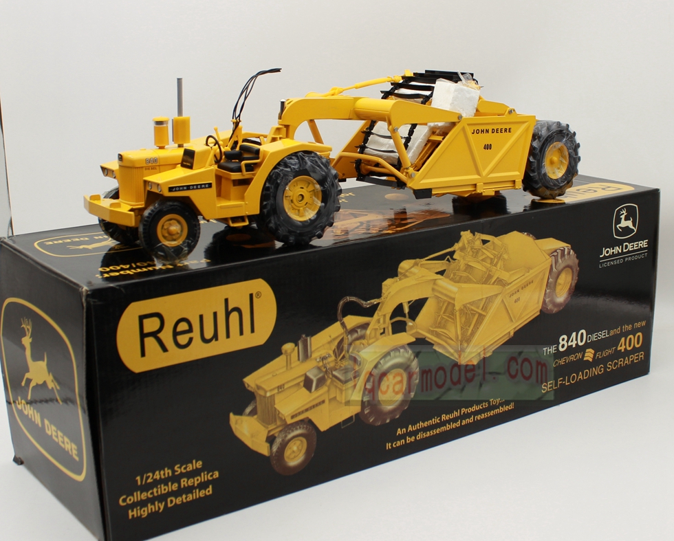 1/24 john deere 840 diesel 400 Elevating Scraper Truck Diecast By Reuhl 