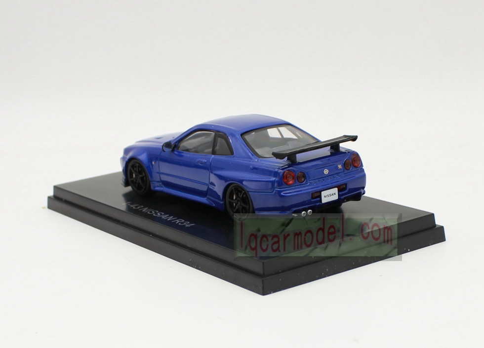 1/43 Ebbro Nissan R34 GT-R Skyline Diecast Car model Blue