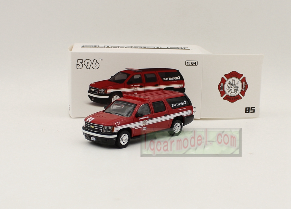 1/64 Scale CHEVROLED SUBURBAN LOS ANGELES CITY CA FIRE DEPT Car model Diecast