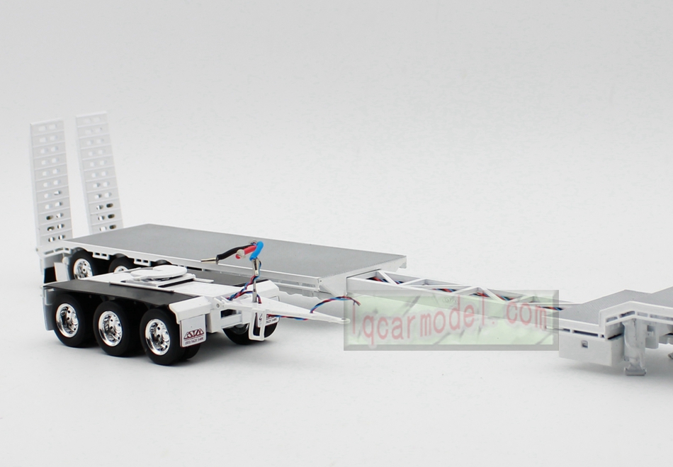 1/50 Iconic Replicas 45' EXTENDABLE DROPDECK Drop Deck Trailer Diecast White