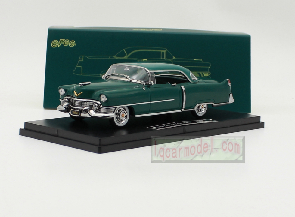 1/43 Scale GFCC 1954 Cadillac Coupe Deville Car model Diecast Green color 