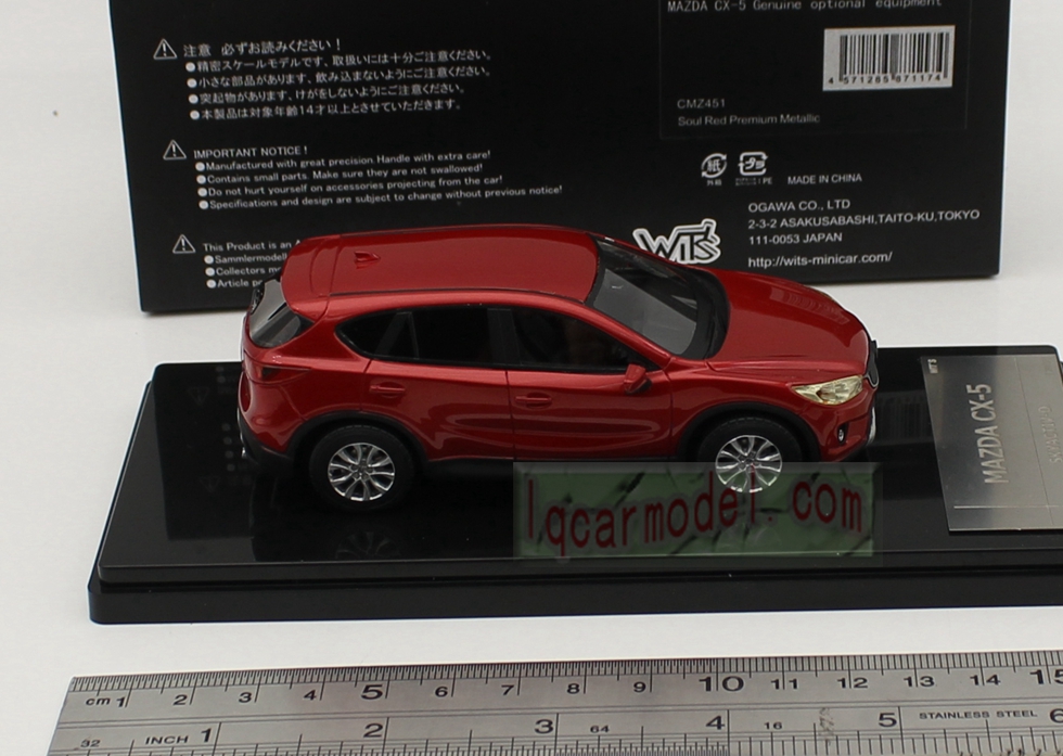 1/43 WIT'S MAZDA CX-5 CX5 Red CMZ451 Resin Car model 