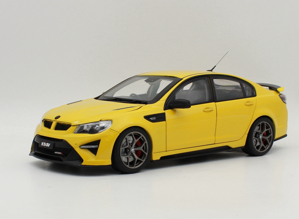 1/18 BIANTE Holden HSV GTSR HERON Car Model Diecast Yellow color