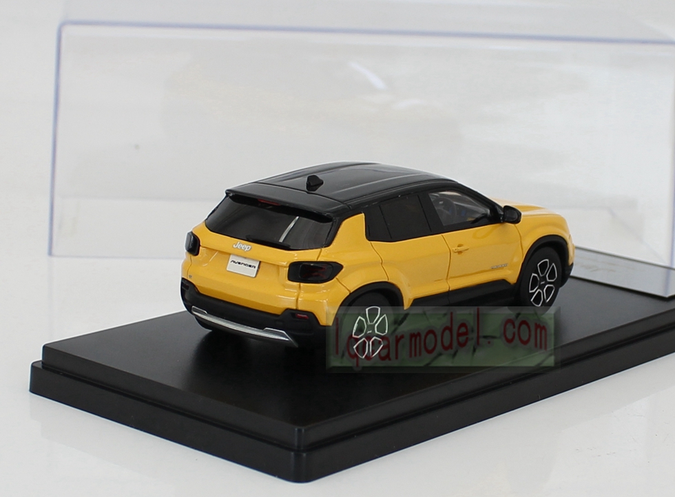 1/43 JEEP AVENGER 2023 Pure electric SUV Yellow Car model Resin (No paper box ) 