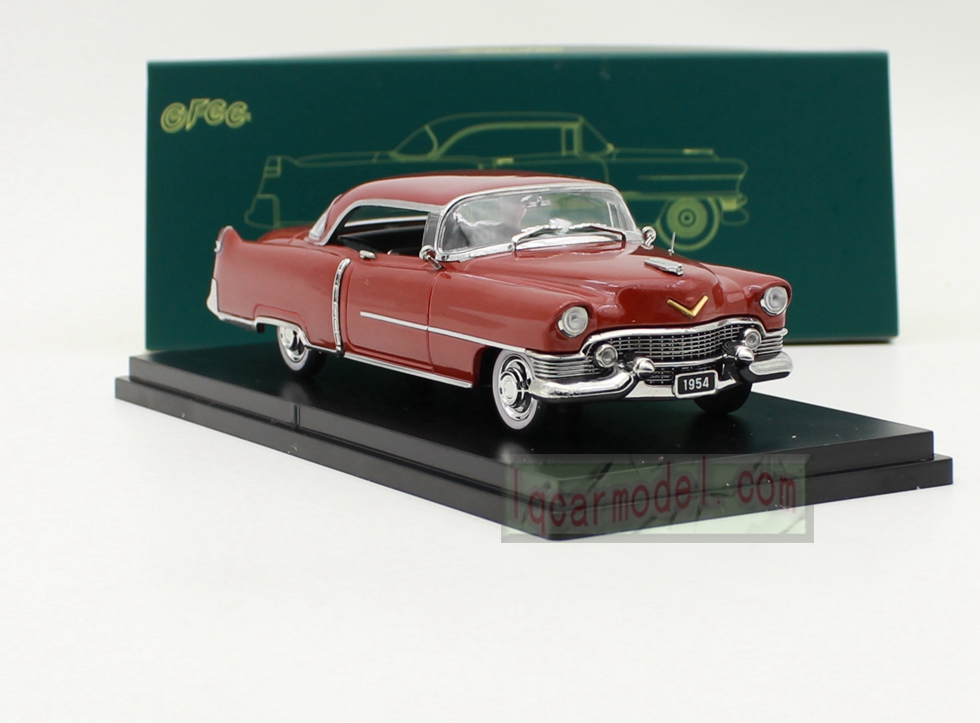1/43 Scale GFCC 1954 Cadillac Coupe Deville Car model Diecast red color