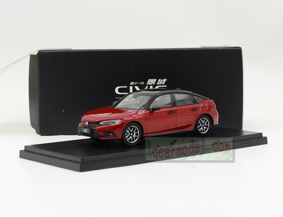 1/43 Honda Civic 11th Hatchback red color Diecast car Model