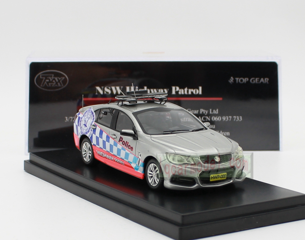 1/43 TRAX Holden NSW Highway Patrol Police RESIN Model TRR14 Silver / small flaw