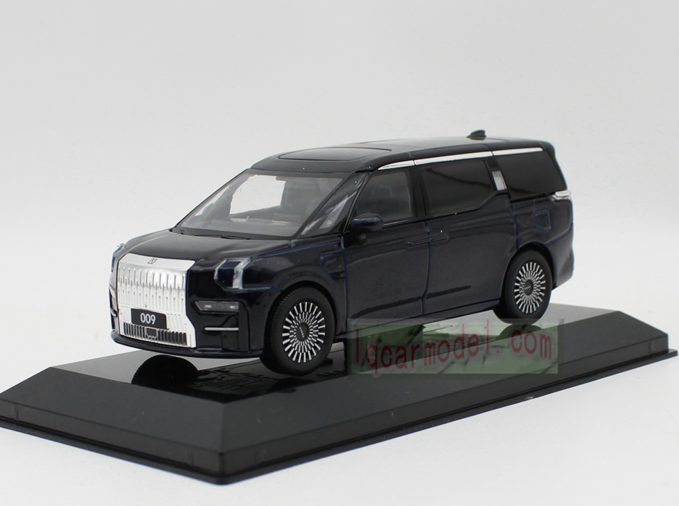 1/43 Scale Zeekr 009 MPV Diecast Car Model dark blue Color