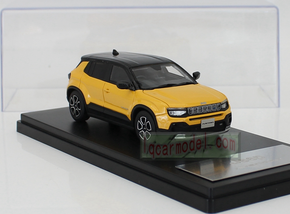 1/43 JEEP AVENGER 2023 Pure electric SUV Yellow Car model Resin (No paper box ) 