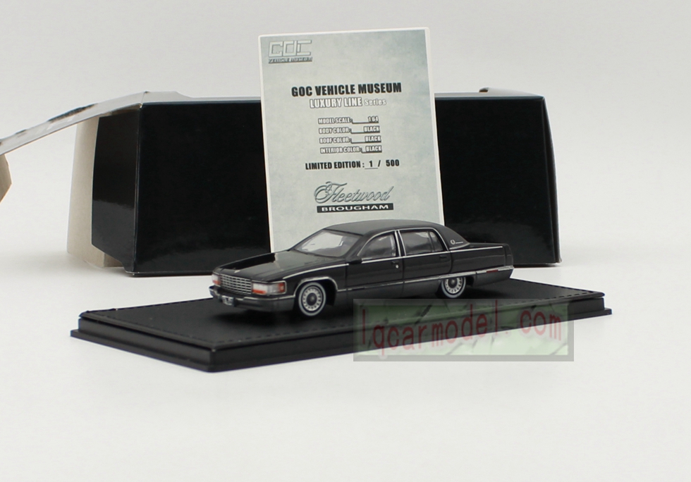 1/64 GOC 1993 Cadillac Fleetwood Brougham Car model Black&gray