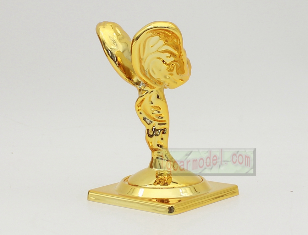 Rolls Royce Ornament Mascot RR Resin Metal Model Decorations gold color
