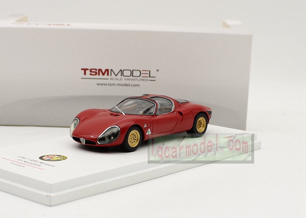 1/43 TSM Model ALFA ROMEO 33 Stradale 1967 Prototype TSM124308 Resin car model
