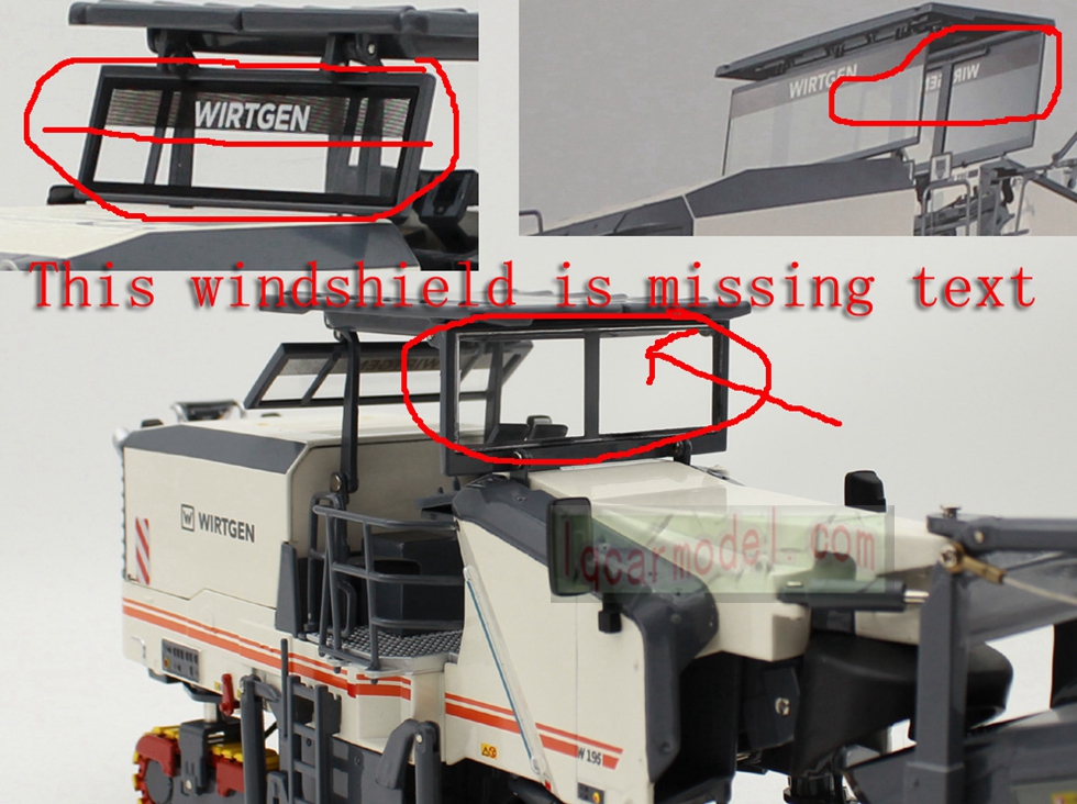 1/35 Scale WIRTGEN W 195 W195 COLD MILLING MACHINE Diecast Model Rare !