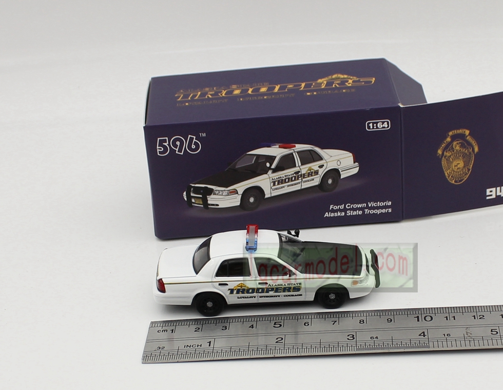 1/ 64 Scale Ford Crown Victoria Alaska State Troopers Car model Diecast 