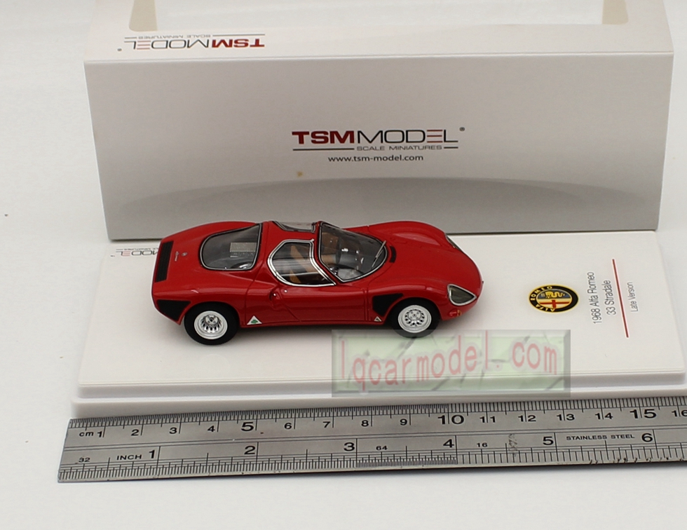 1/43 TSM Model Alfa Romeo 33 Stradale 1968 Late Version TSM144309 Resin Car Model