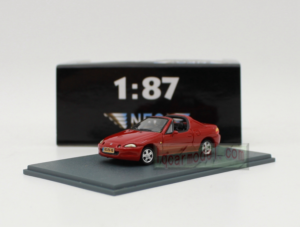 1/87 NEO HO Scale Resin car Model HONDA CRX Red color
