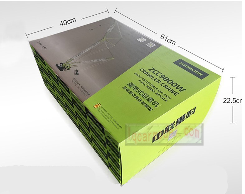 1/50 Scale ZOOMLION ZCC9800W CRAWLER CRANE Huge Metal Die Cast