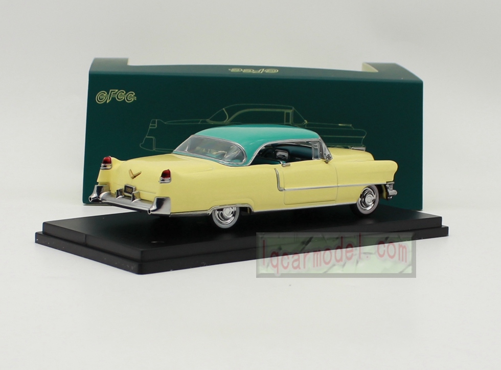 1/43 Scale GFCC 1955 Cadillac Coupe Deville Car model Diecast Yellow&Green 