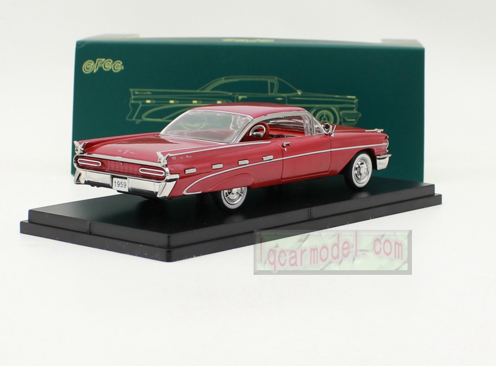 1/43 Scale GFCC 1959 PONTIAC BONNEVILLE HARDTOP Car model Diecast Red color