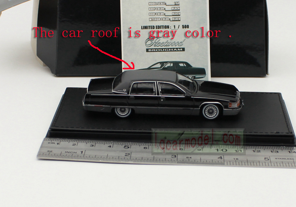 1/64 GOC 1993 Cadillac Fleetwood Brougham Car model Black&gray 
