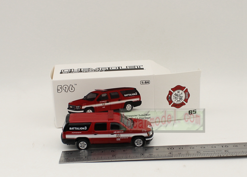 1/64 Scale CHEVROLED SUBURBAN LOS ANGELES CITY CA FIRE DEPT Car model Diecast