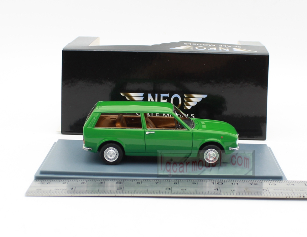 1/43 Scale NEO ALFA ROMEO ALFASUD GIARDINETTA Green Resin Car model 
