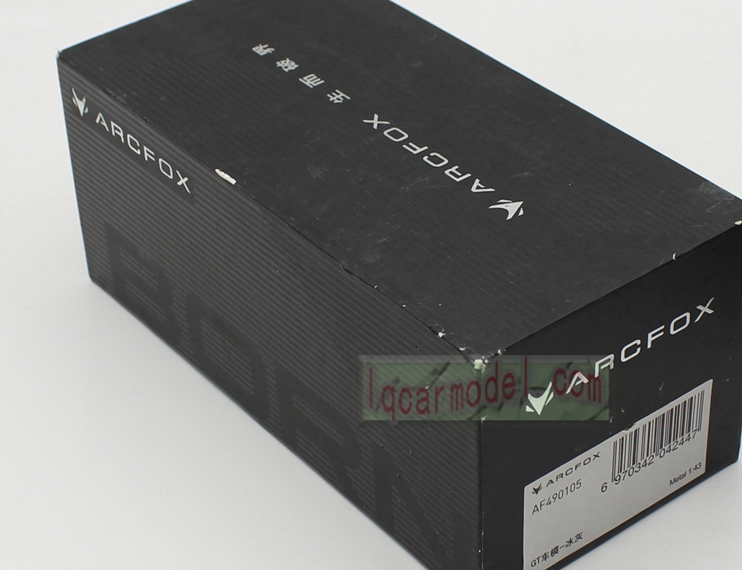 1/43 Scale ARCFOX-GT DIECAST Car model silver color