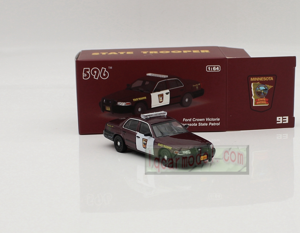 1/ 64 Scale Ford Crown Victoria Minnesota State Patrol Car model Diecast 